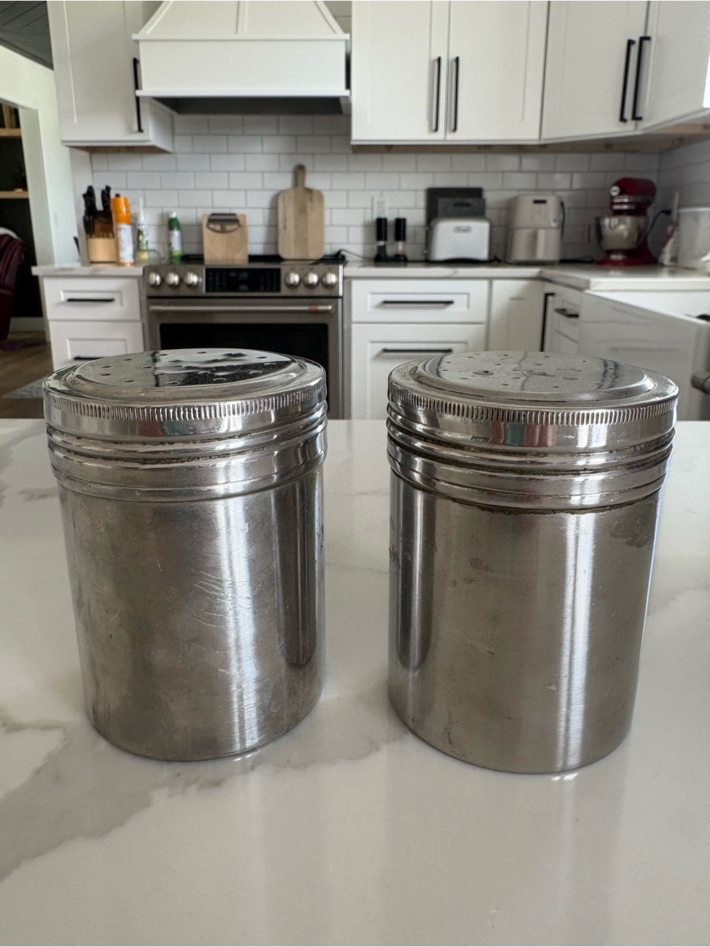 Vintage Williams Sonoma Stainless Steel Shaker Canisters Made in Japan‎ Set